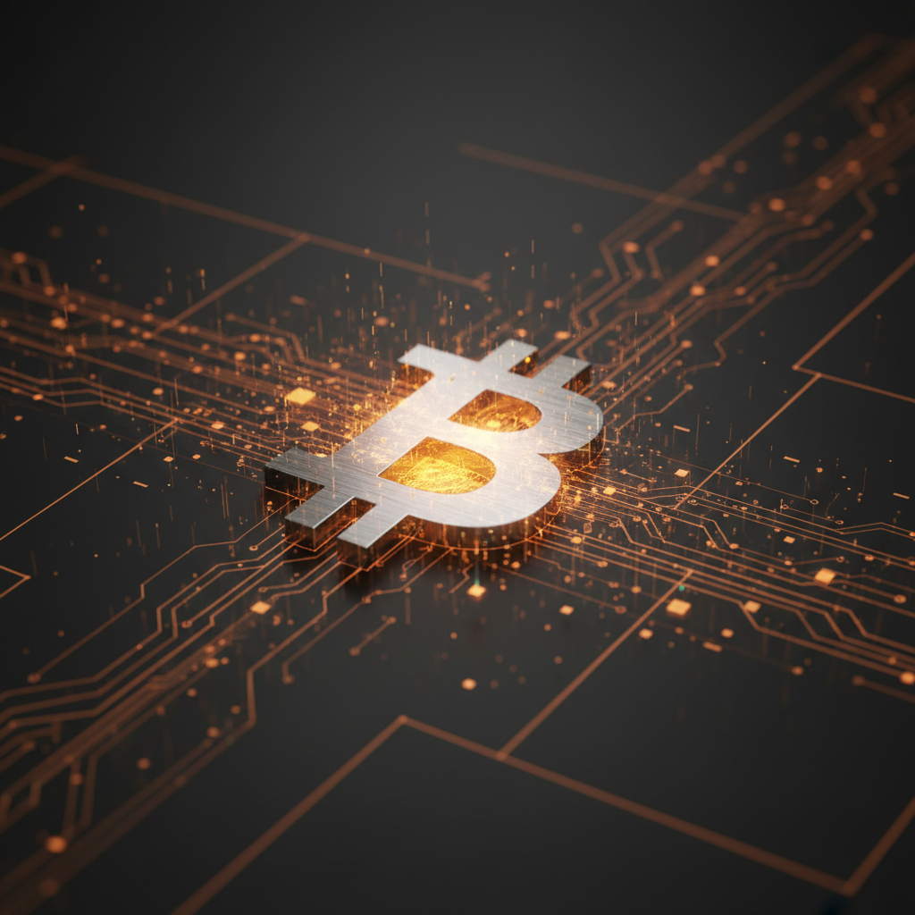 Ilustração editorial sobre Bitcoin: Breez SDK lança ferramenta de conversão para stablecoins