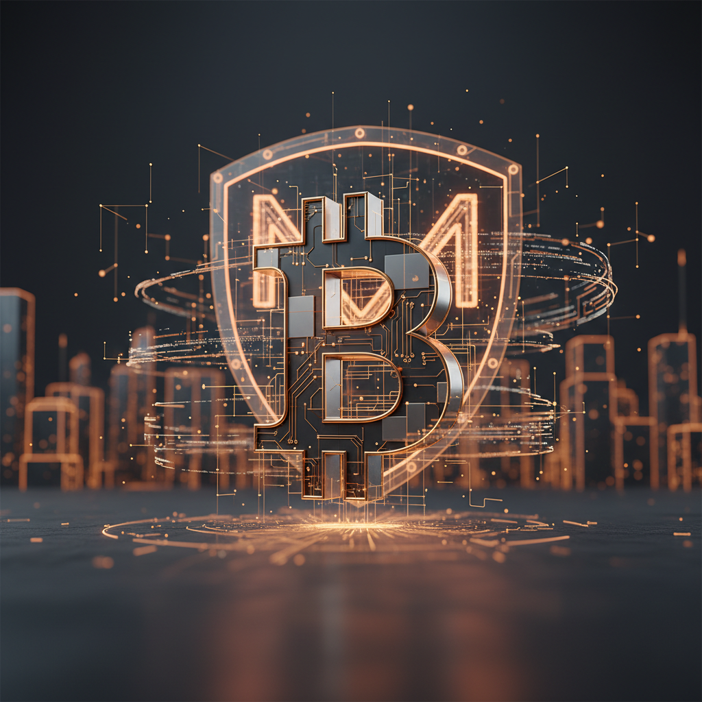 Ilustração editorial sobre Bitcoin: seguradora de vida Meanwhile capta US$ 37,5 milhões
